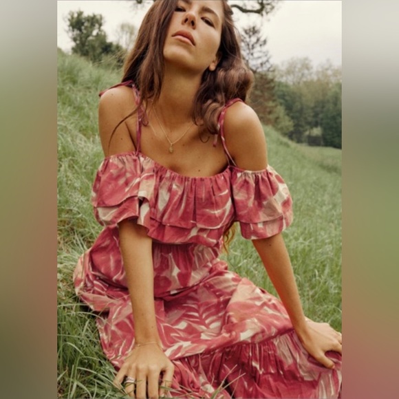 Zara Printed Midi Dress - Picture 5 of 12